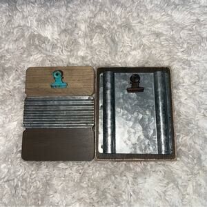 Galvanized Metal Clip Photo Picture Frames